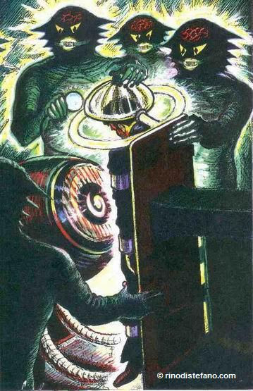 Pier Fortunato Zanfretta Alien encounter - artist rendition