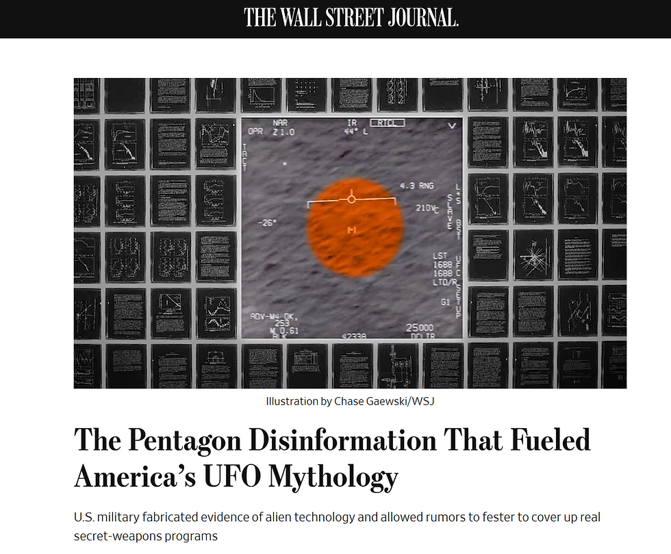 Wall Street Journal Screenshot of Article