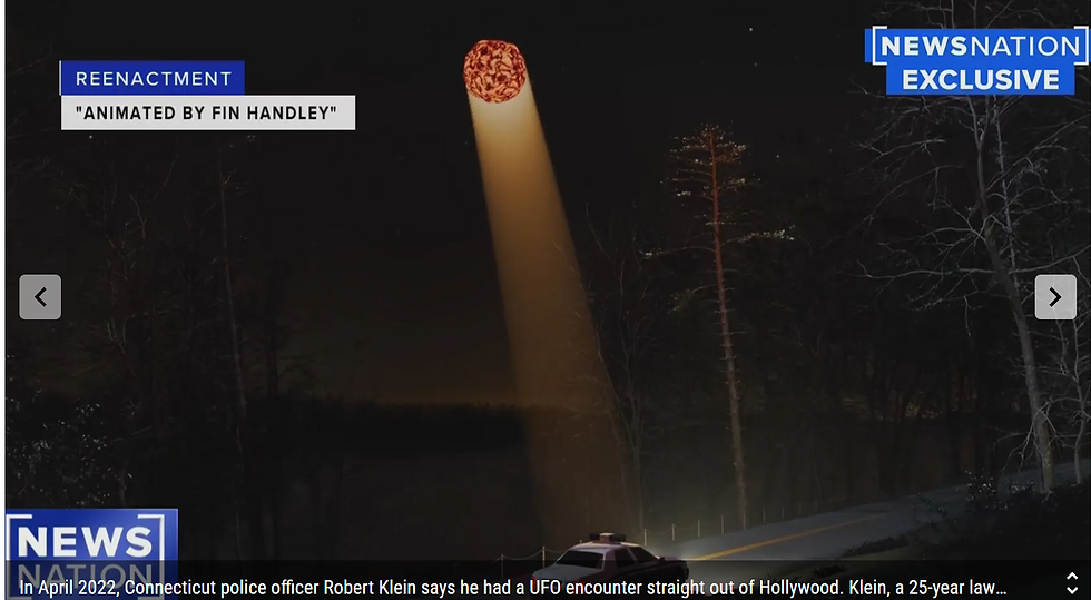 Artist rendition of UFO