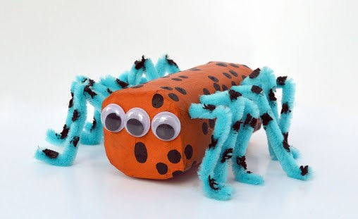 Toilet roll craft for kids spider