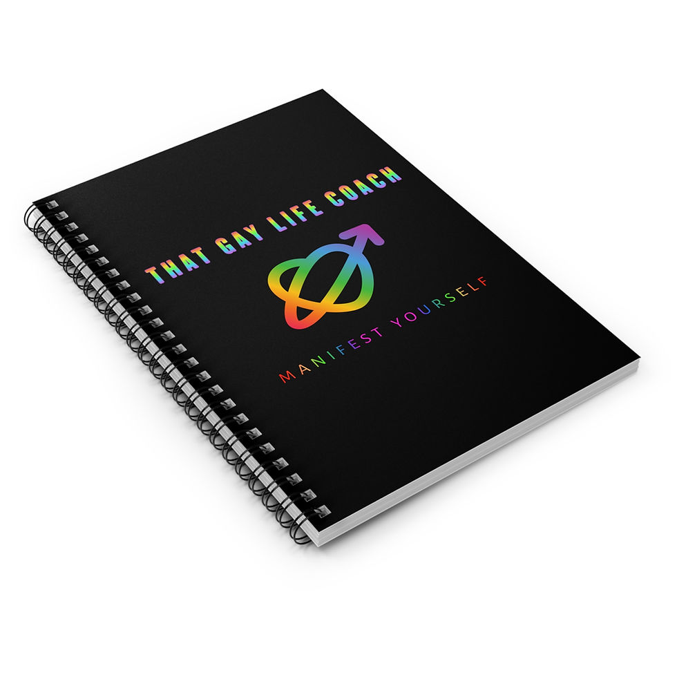 Thumbnail: That Gay Life Coach Spiral Notebook - Manifest Yourself