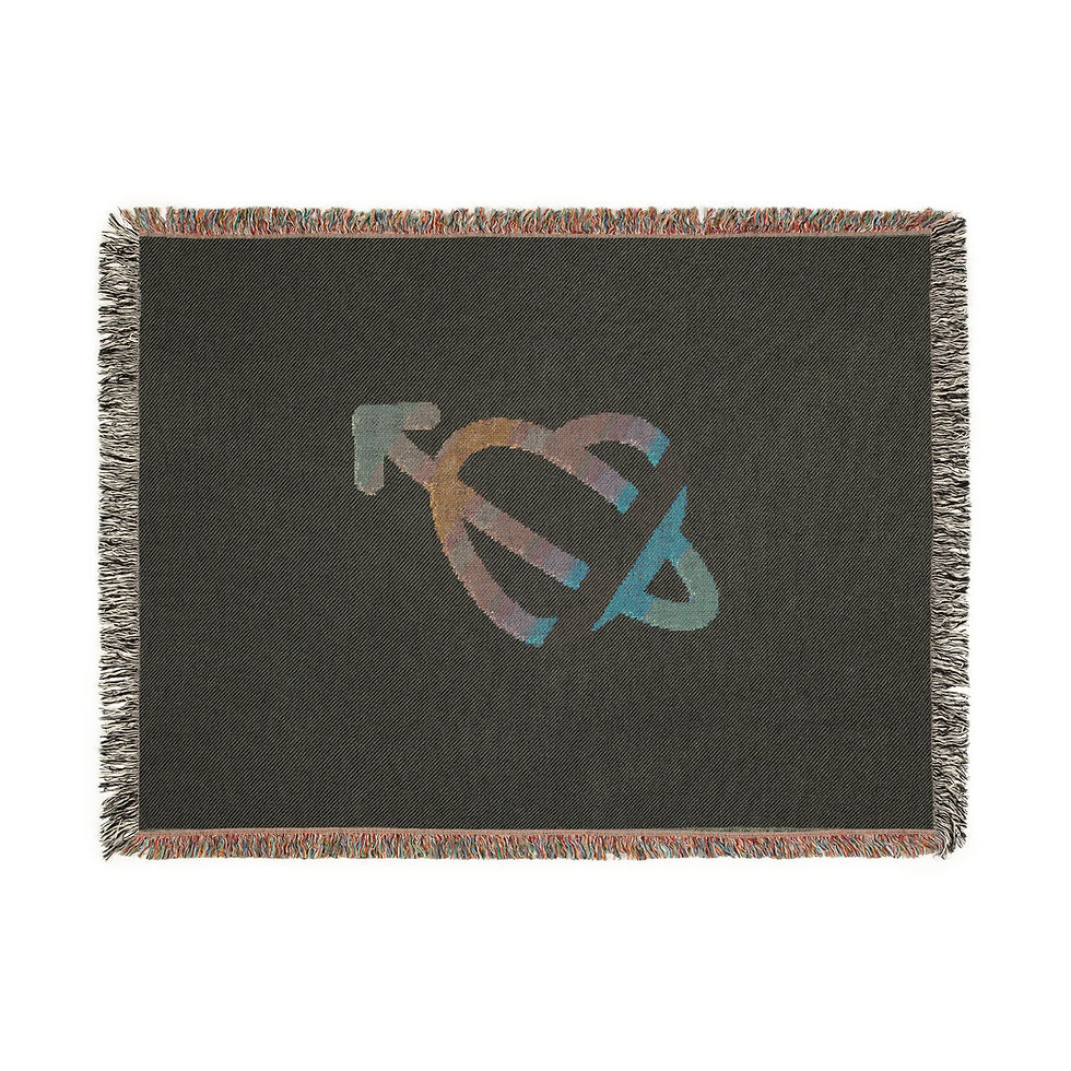Thumbnail: Cosmic Love Woven Blanket - Cozy Home Décor for LGBTQ+ Pride