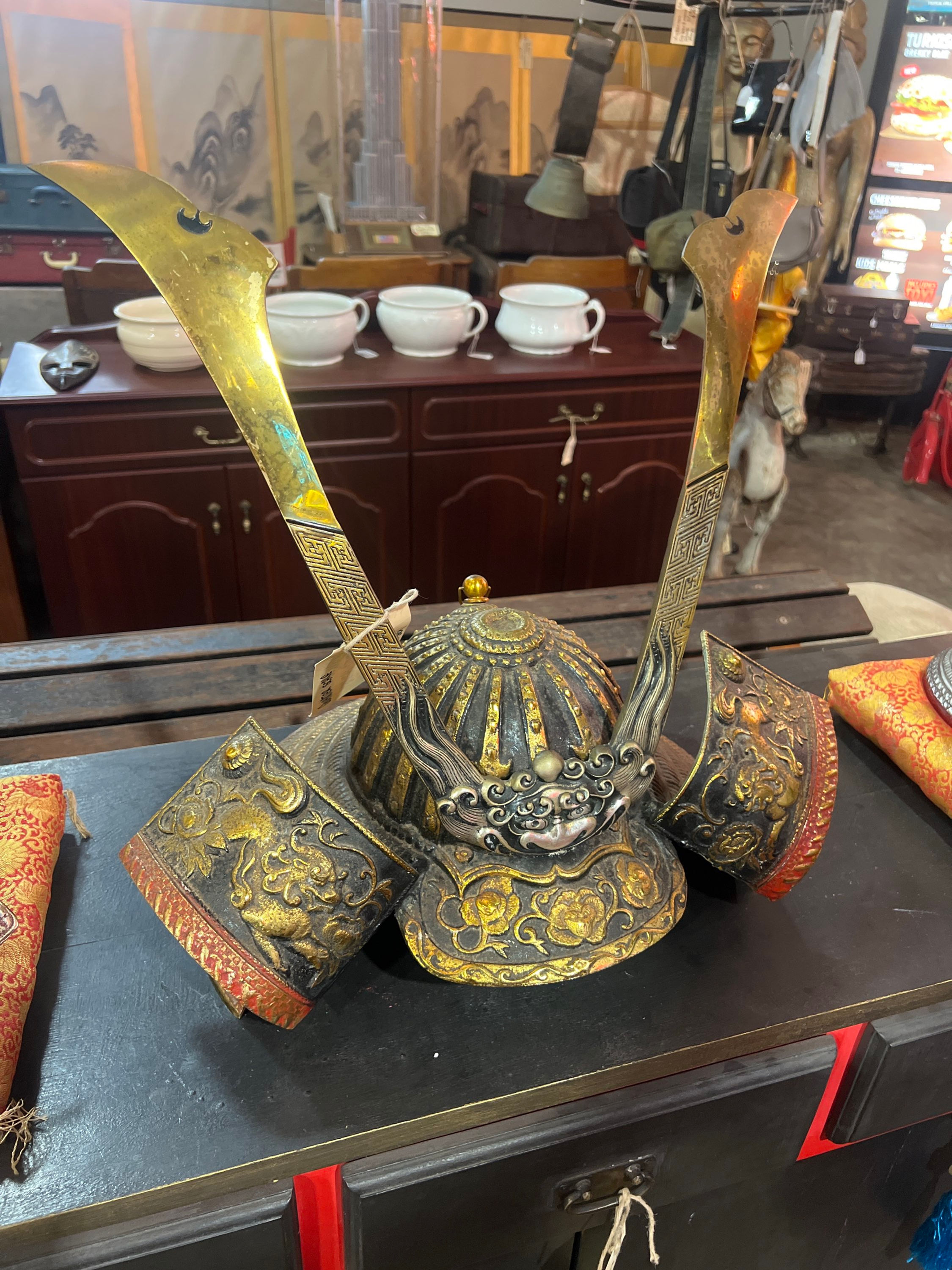 Large Japanese Samurai Kabuto Helmet 