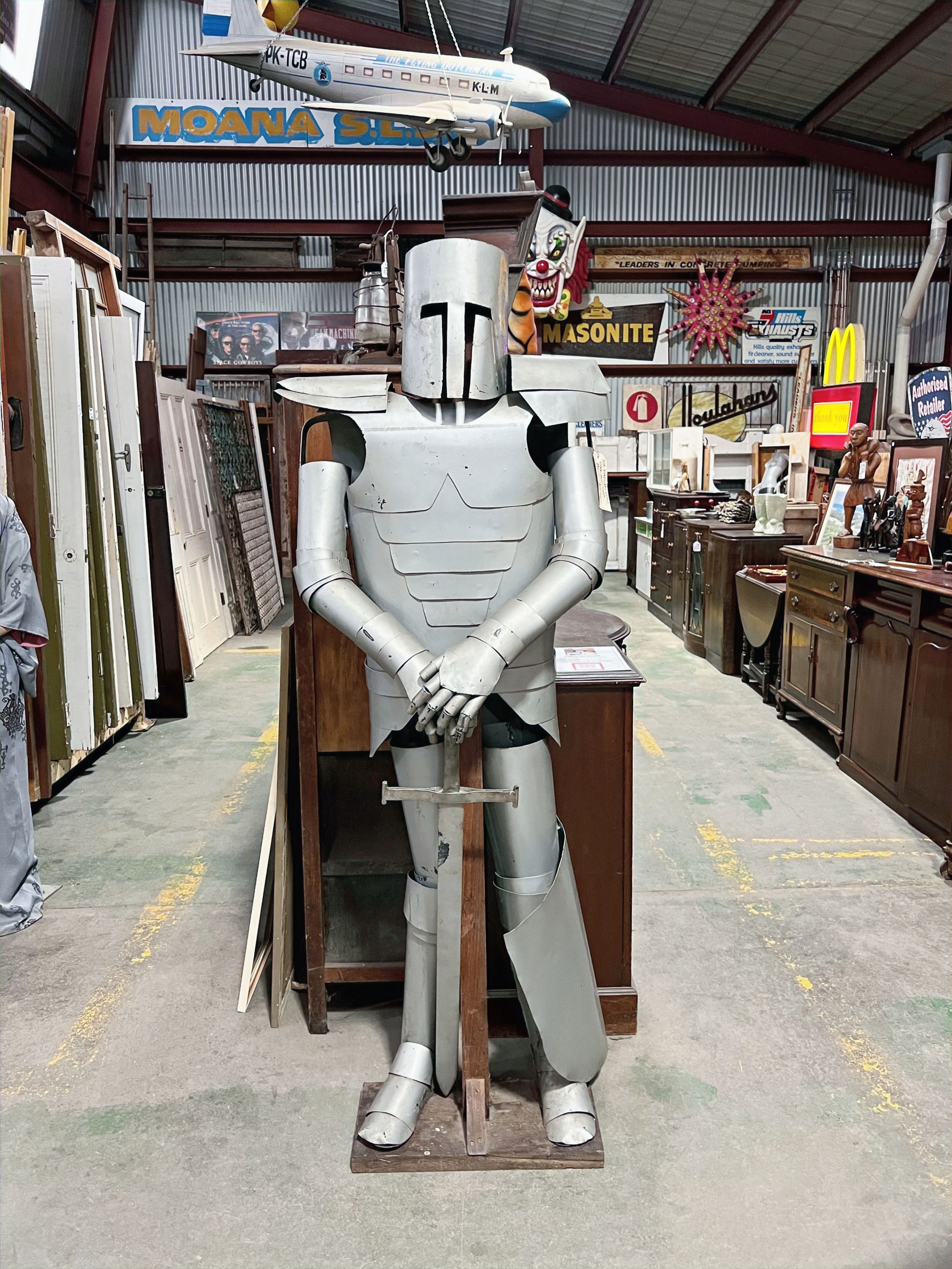 “SIR TIN-CAN MAN” Suit of Armour (Man Cave Piece!!) ~ Knight Figure ⚔️