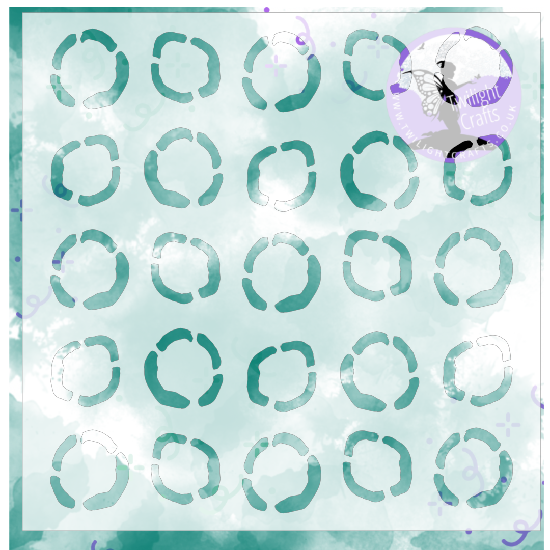 JWS 195 Irregular Circles 12 x 12