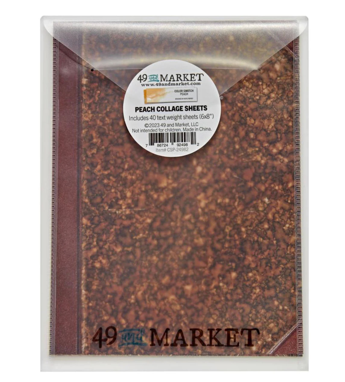 49 and Market Peach Collage Sheets 40 pack