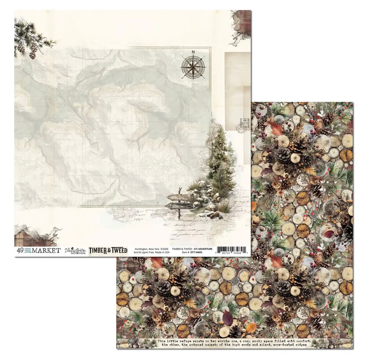 49 and Market Timber and Tweed 12x12 Icy Adventure