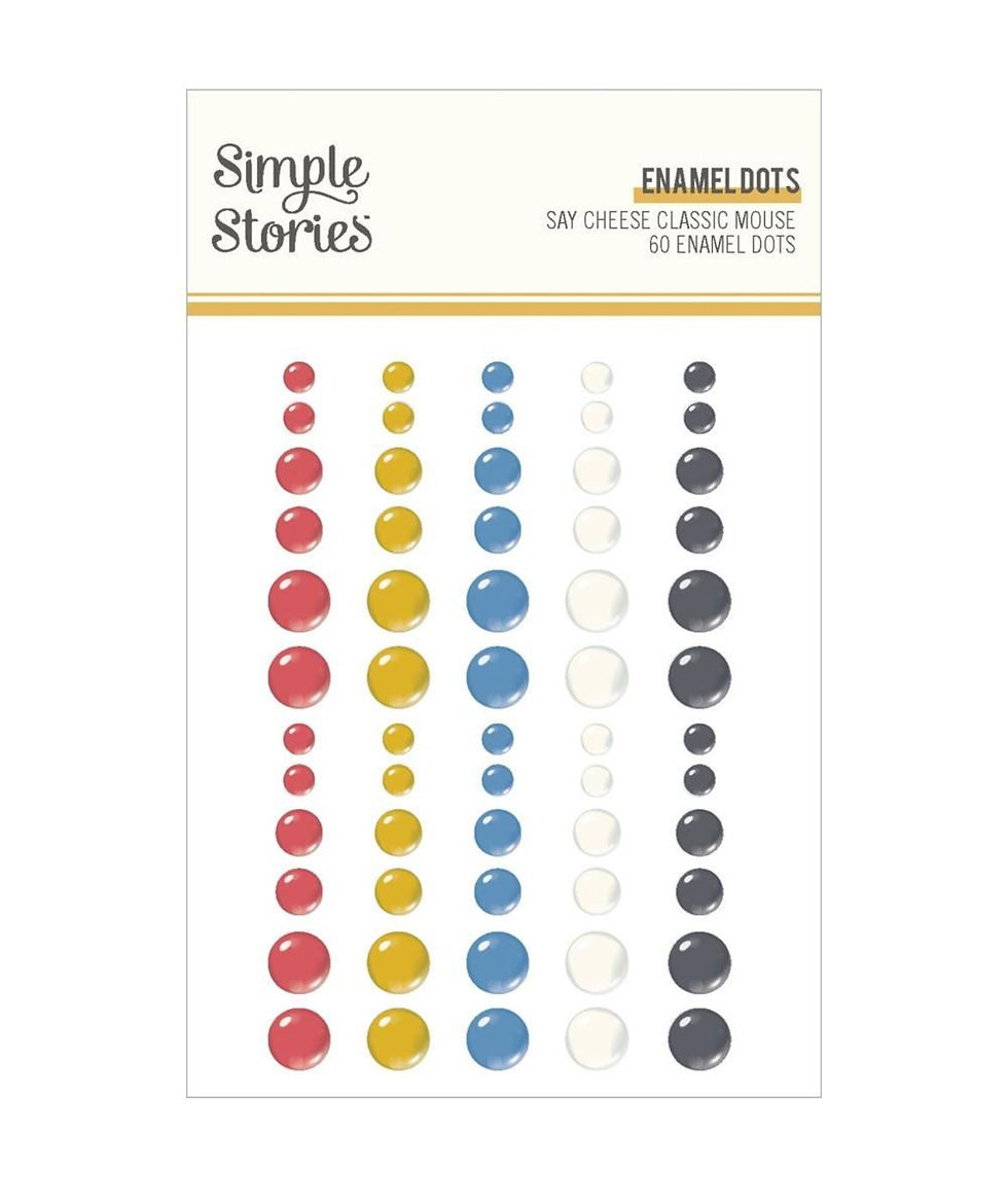 Simple Stories Say Cheese Classic Mouse Enamel Dots