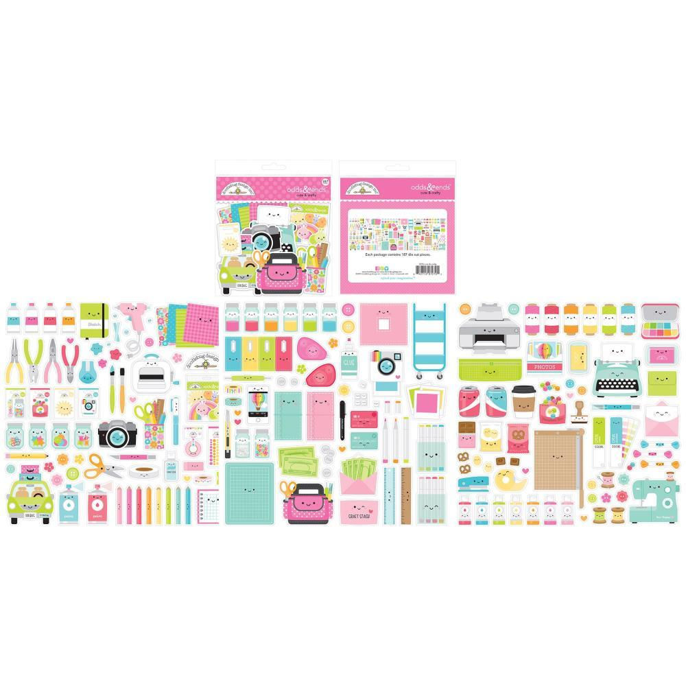 Doodlebug Designs Cute and Crafty Die Cuts Odds and Ends