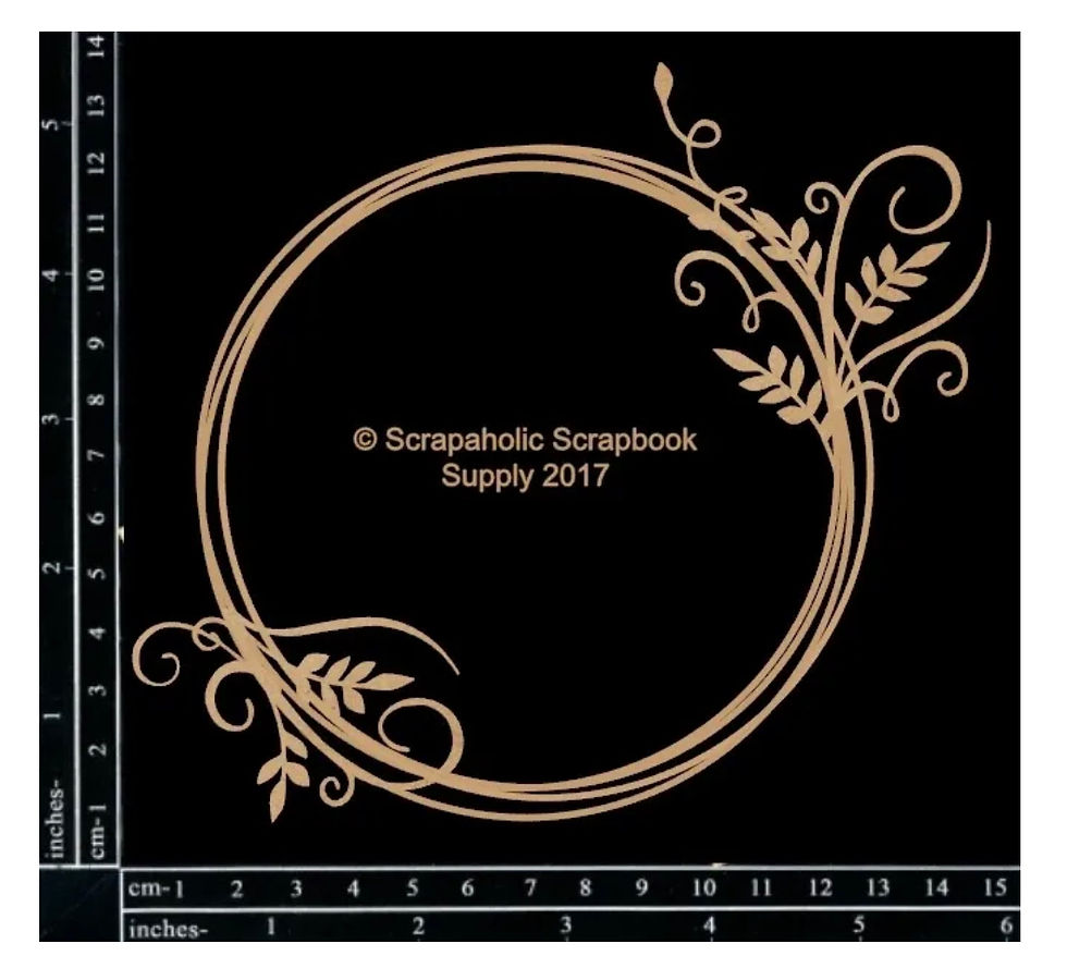 Thumbnail: Scrapaholics Chipboard Vine Flourish Frame Embellishments