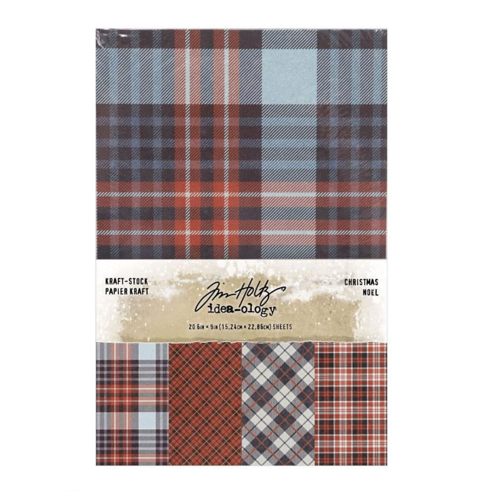 Tim Holtz Idea-ology Christmas 2024 Kraft Cardstock with Sparkle