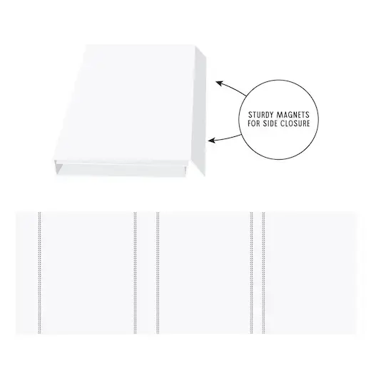 Thumbnail: 49 and Market Create-an-Album Triple Flip Album Base White