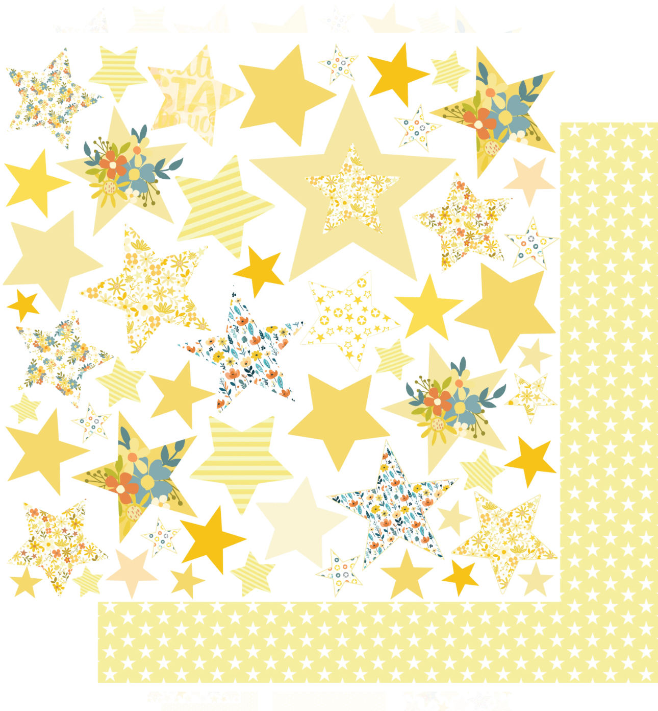 Uniquely Creative Written in the Stars Bright Star 12 x 12 Paper