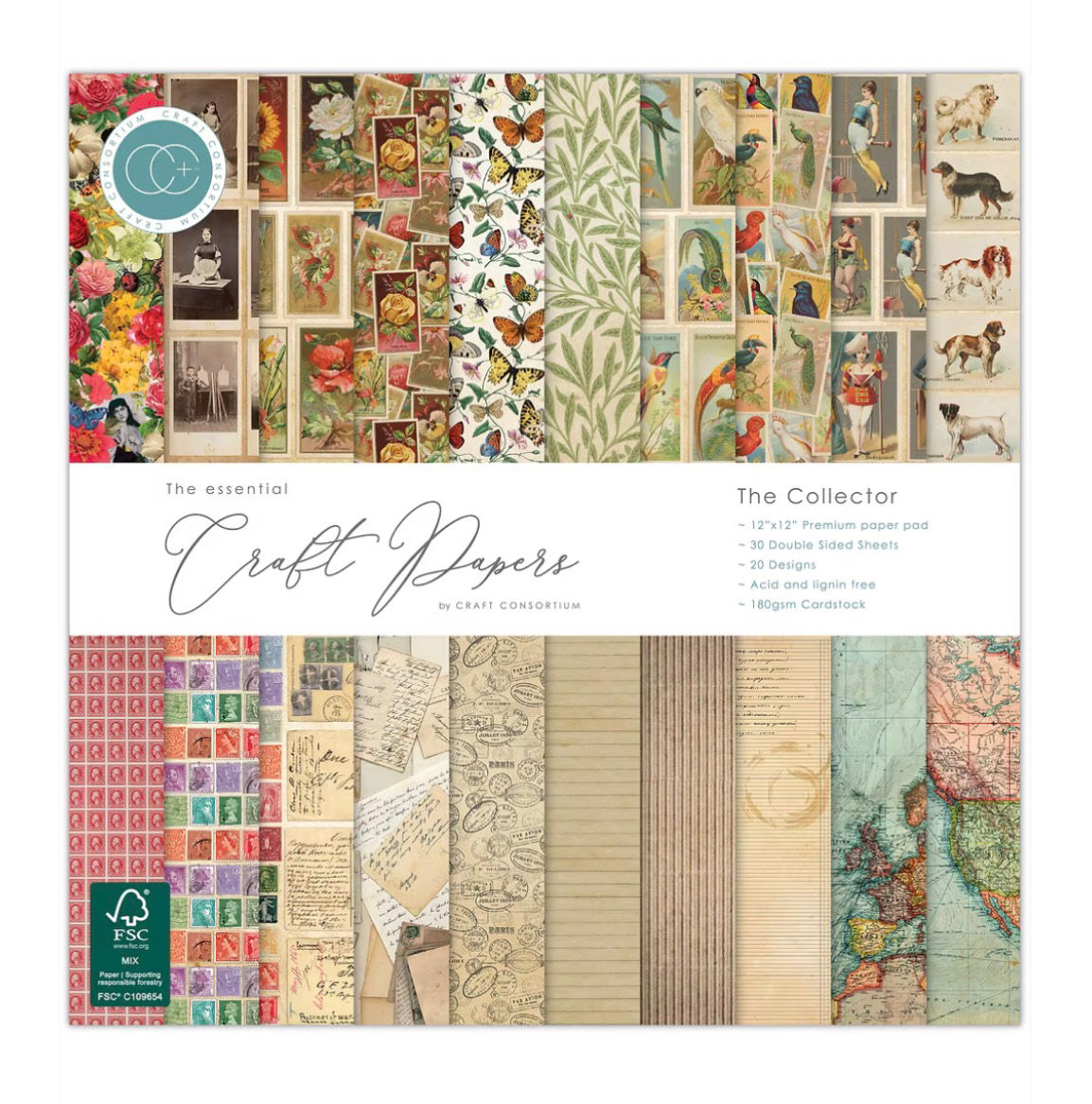 Craft Consortium The Collector 12 x 12 Paper Pad