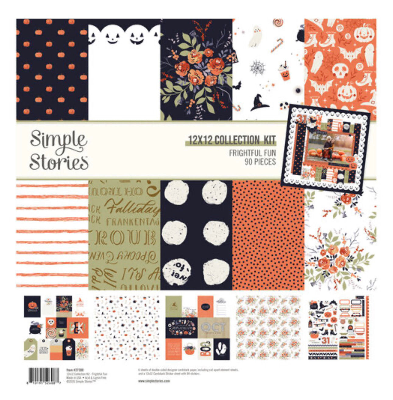 Simple Stories Frightful Fun 12 x 12 Collection Kit