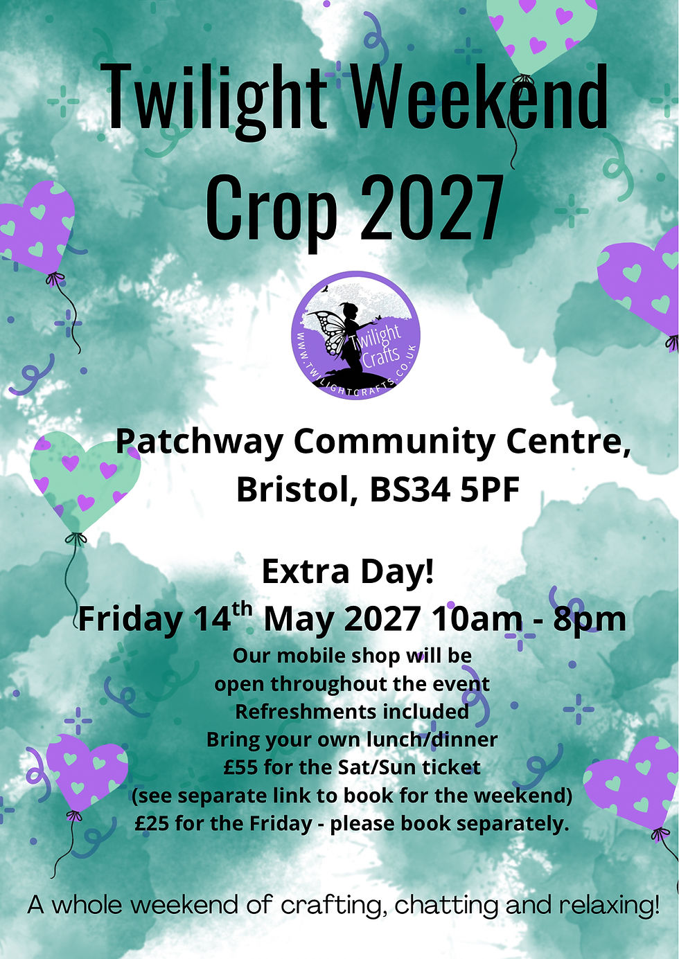 Twilight Crafts Weekend Crop FRIDAY TICKET 2027