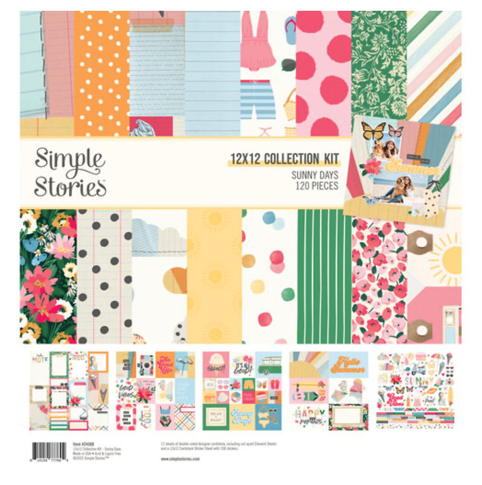 Simple Stories Sunny Days 12 x 12 Collection Kit