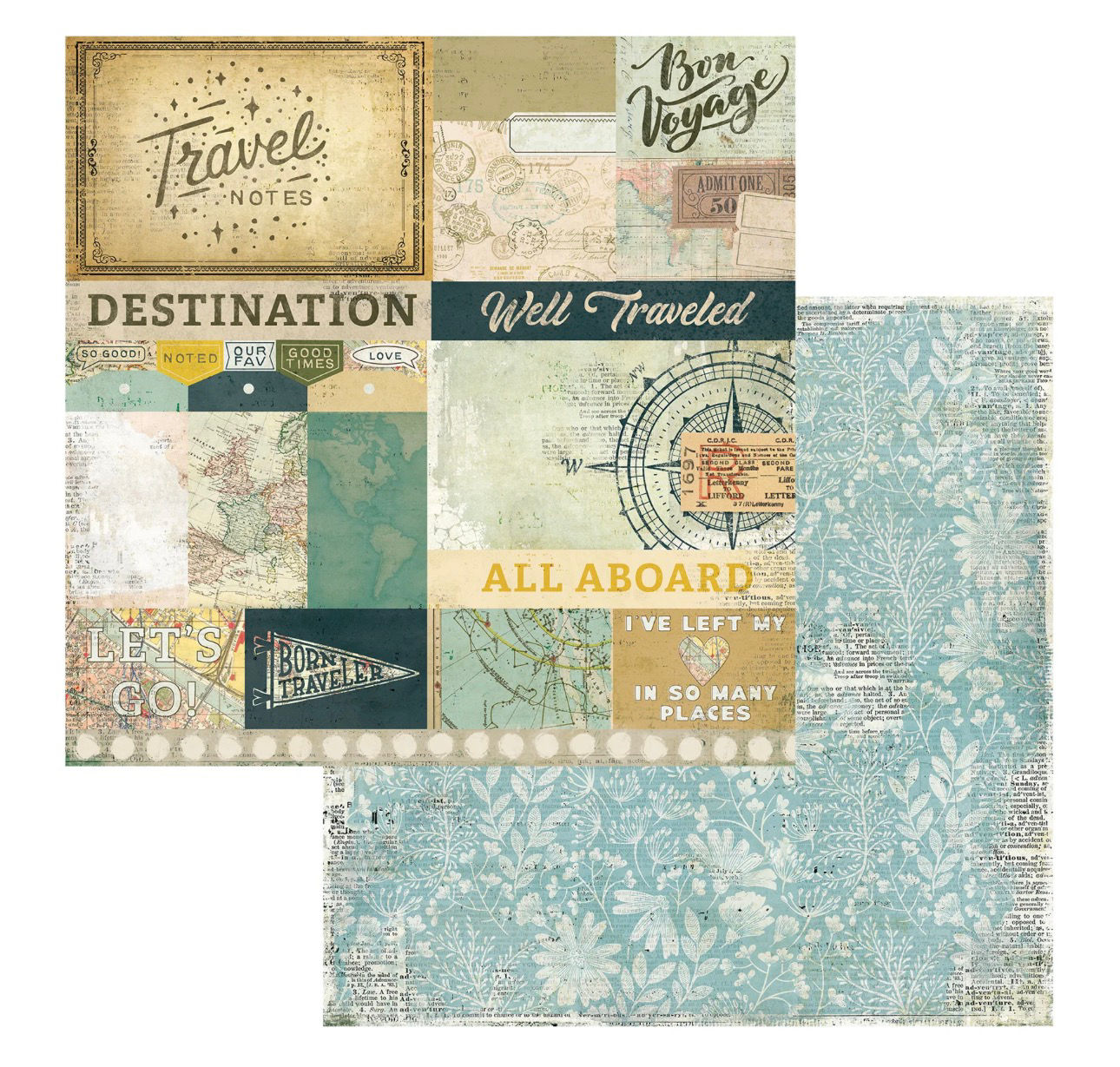 49 and Market Travel Diaries All Aboard 12x12