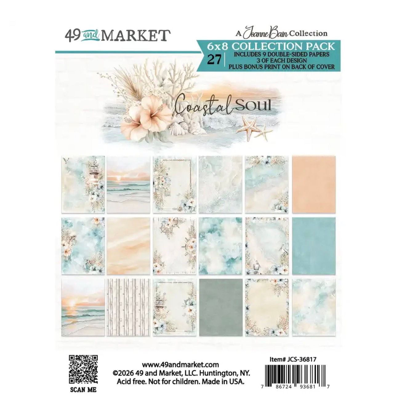 49 and Market Coastal Soul 6x8 Collection Pack