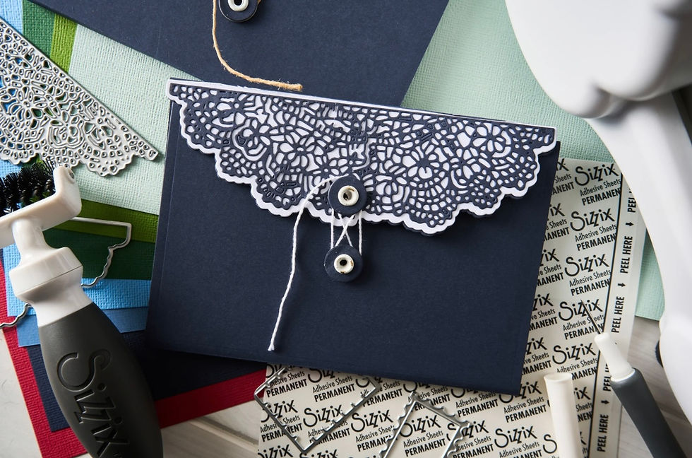 Thumbnail: Sizzix Thinlits Dies Laced Folio By 49 And Market  