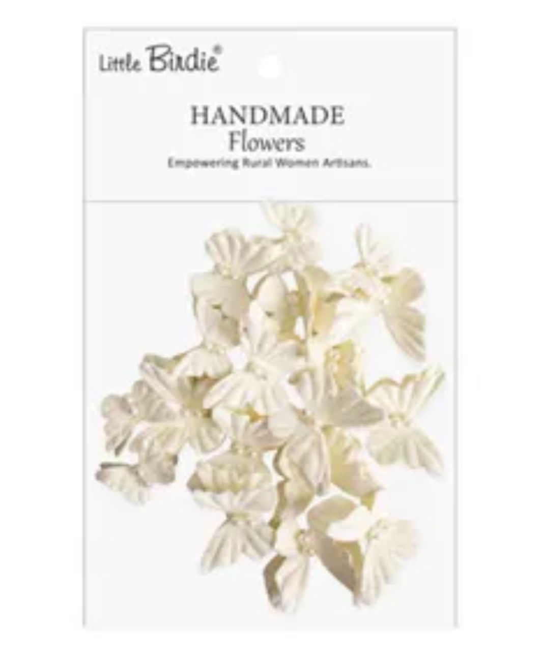 Little Birdie Dreamy Flutter Ivory Pearl Handmade Butterflies