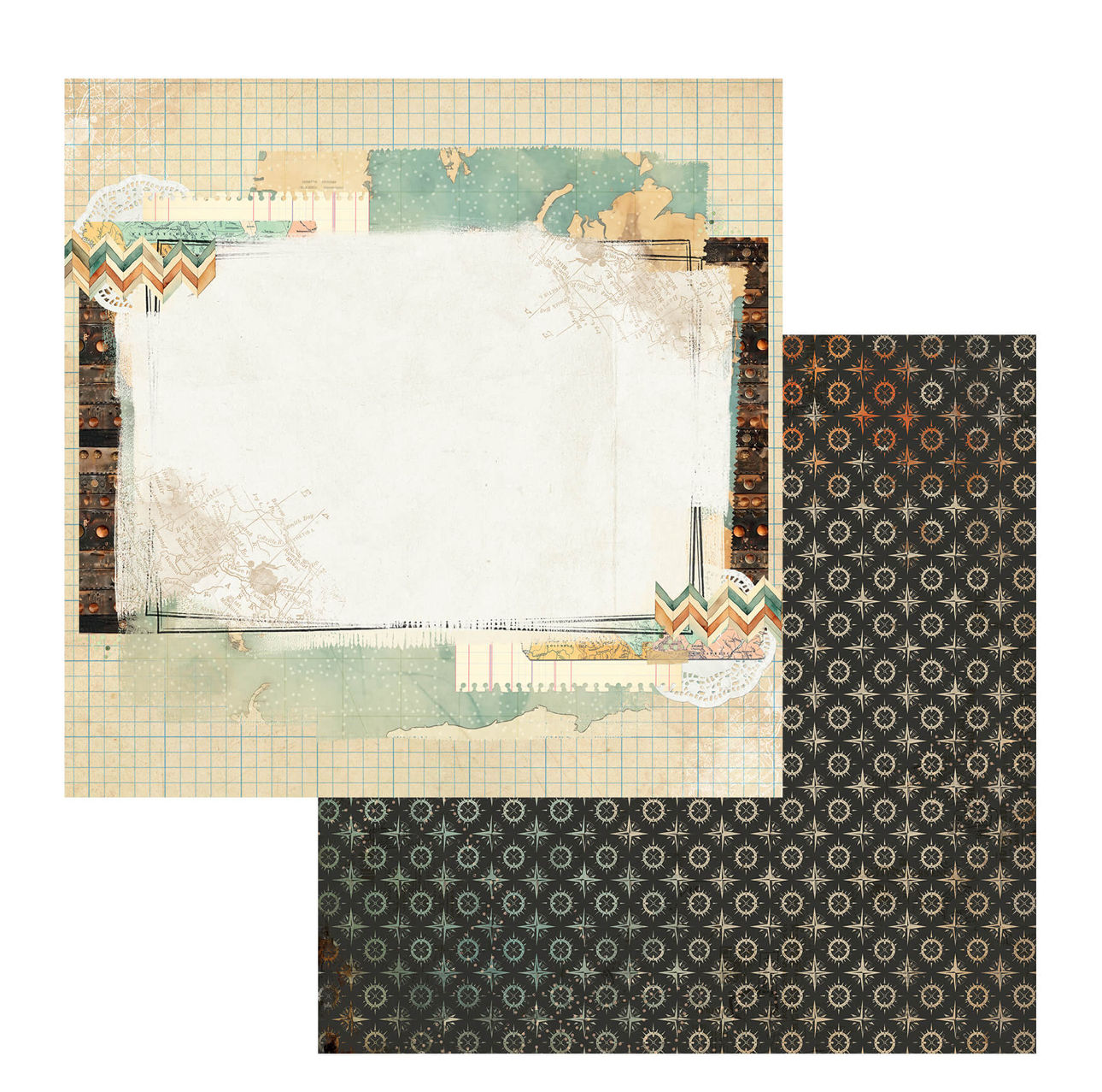 49 and Market Wanderlust Explorer Travel Memories 12 x 12 Paper