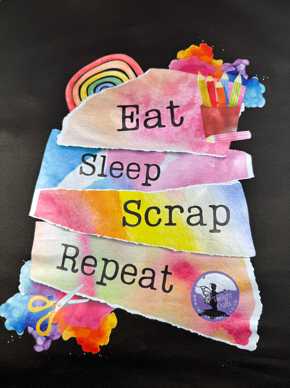 Thumbnail: Twilight Eat Sleep Scrap Repeat Hoodie (No Zip)