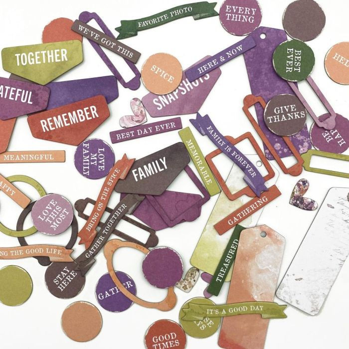 Thumbnail: 49 and Market ARTOptions Plum Grove Chipboard  Set