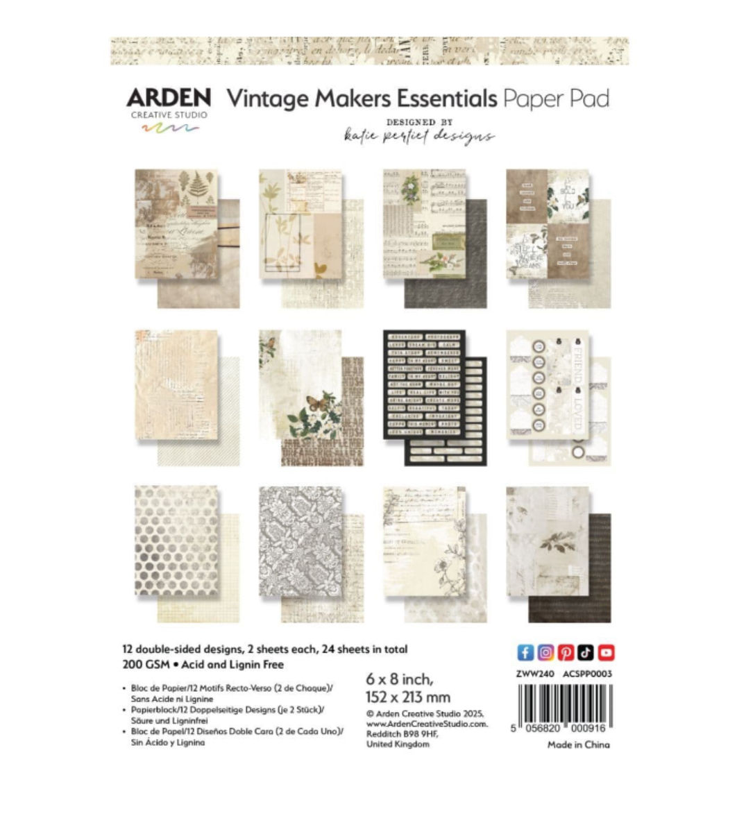 Arden Creative Studio Katie Pertiet Vintage Makers Paper Pad