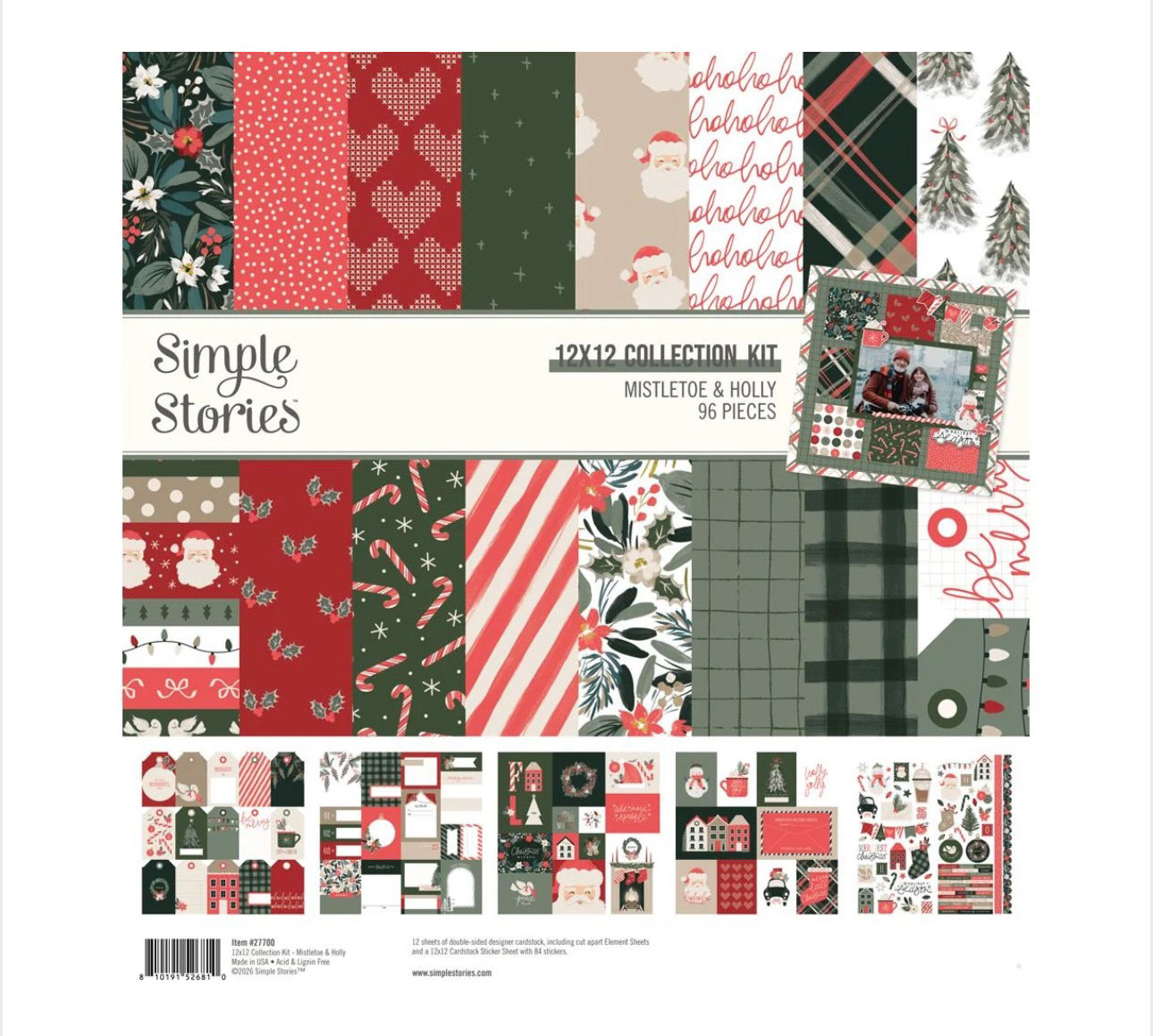 Simple Stories Mistletoe and Holly Collection Kit