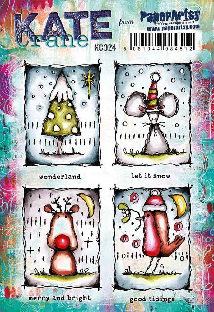 PaperArtsy Kate Crane Stamp Set KC024