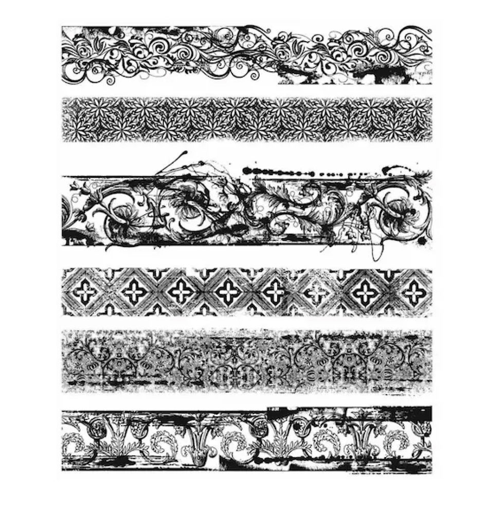 Tim Holtz - Cling Mount Stamp Set - Eclectic Edges CMS399