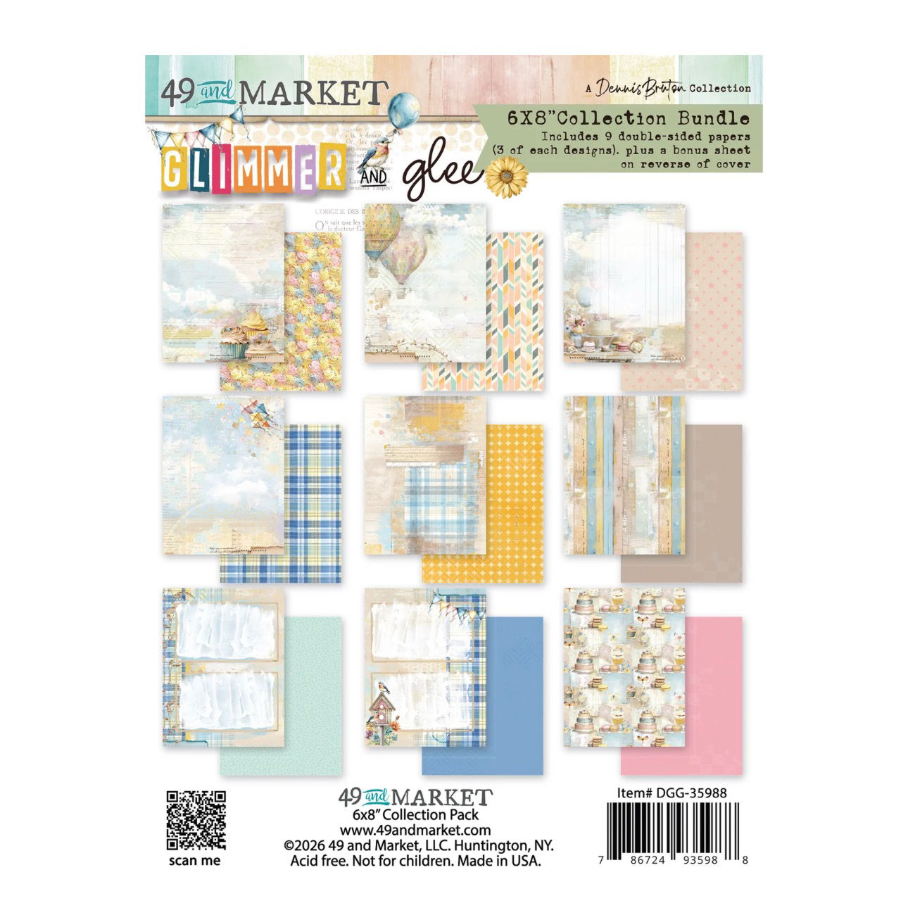 49 and Market Glimmer and Glee 6x8 Collection Bundle