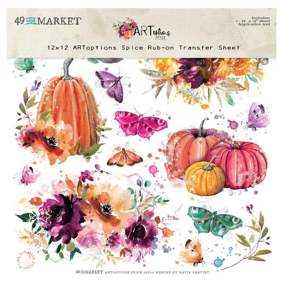 49 and Market ArtOptions Spice Rub On Transfer Sheet