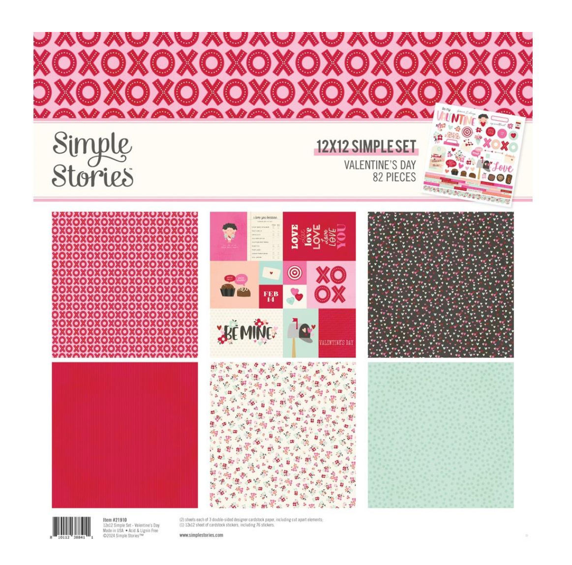 Simple Stories 12x12 Simple Set Valentine’s Day Kit