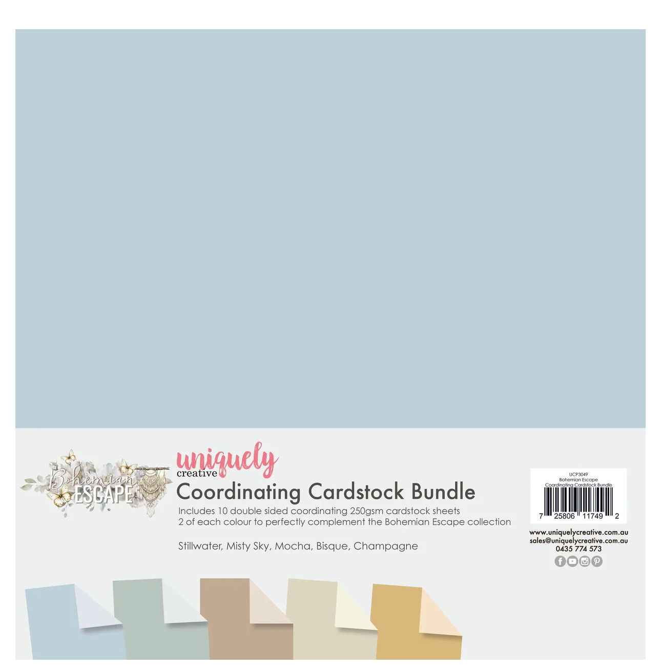 Uniquely Creative Bohemian Escape 12x12 Cardstock Bundle