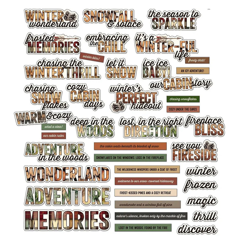 Thumbnail: 49 and Market Timber and Tweed Chipboard Sentiments