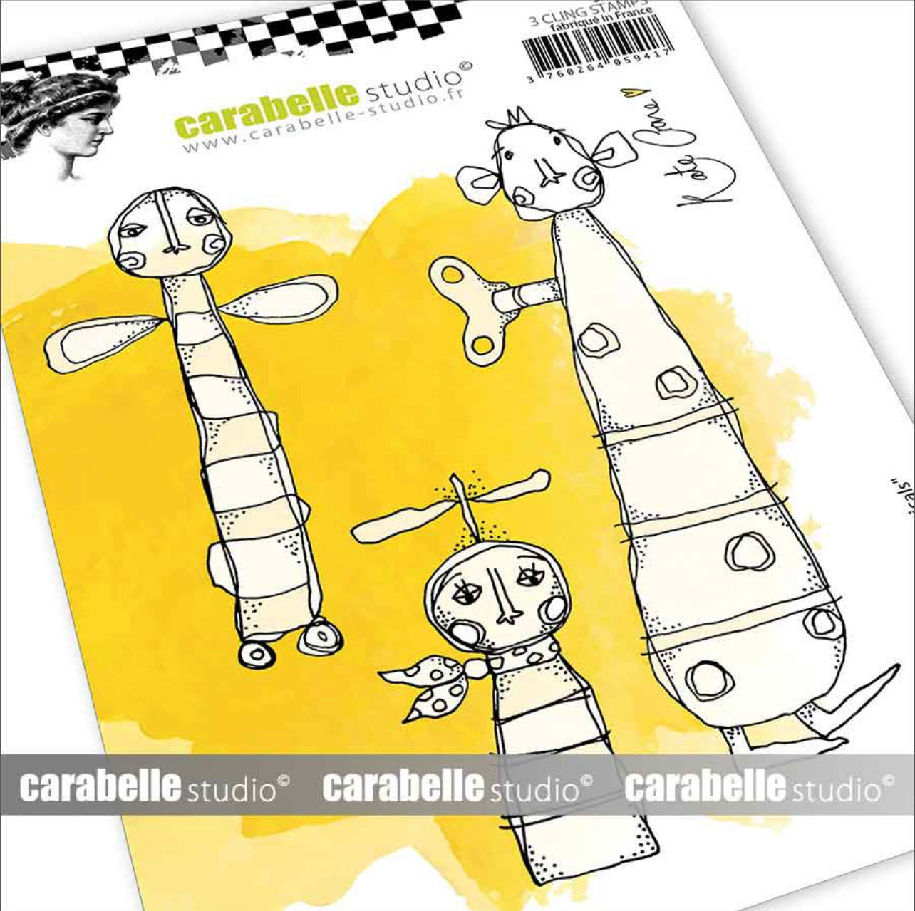 Carabelle Studio Kate Crane Mechanicals A6 Stamps