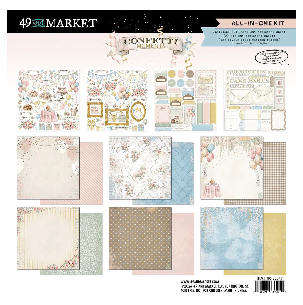 49 and Market Confetti Moments All in One Kit 