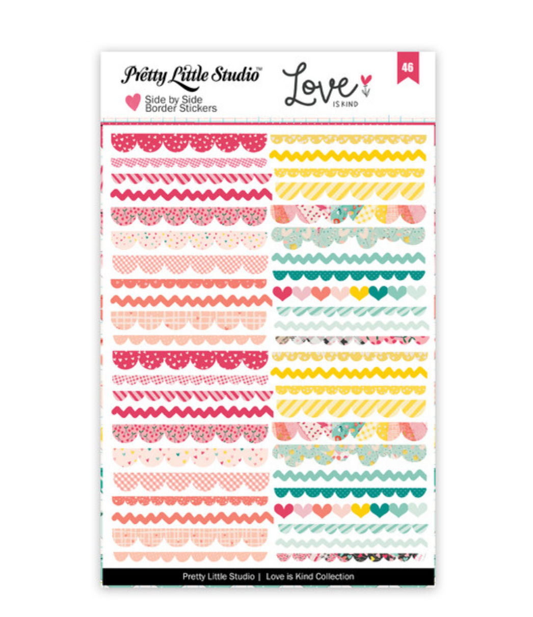 Pretty Little Studio Love is Kind Side by Side Border Stickers