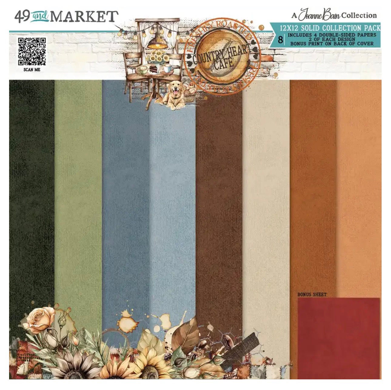 49 and Market Country Heart Cafe Solids Collection Pack