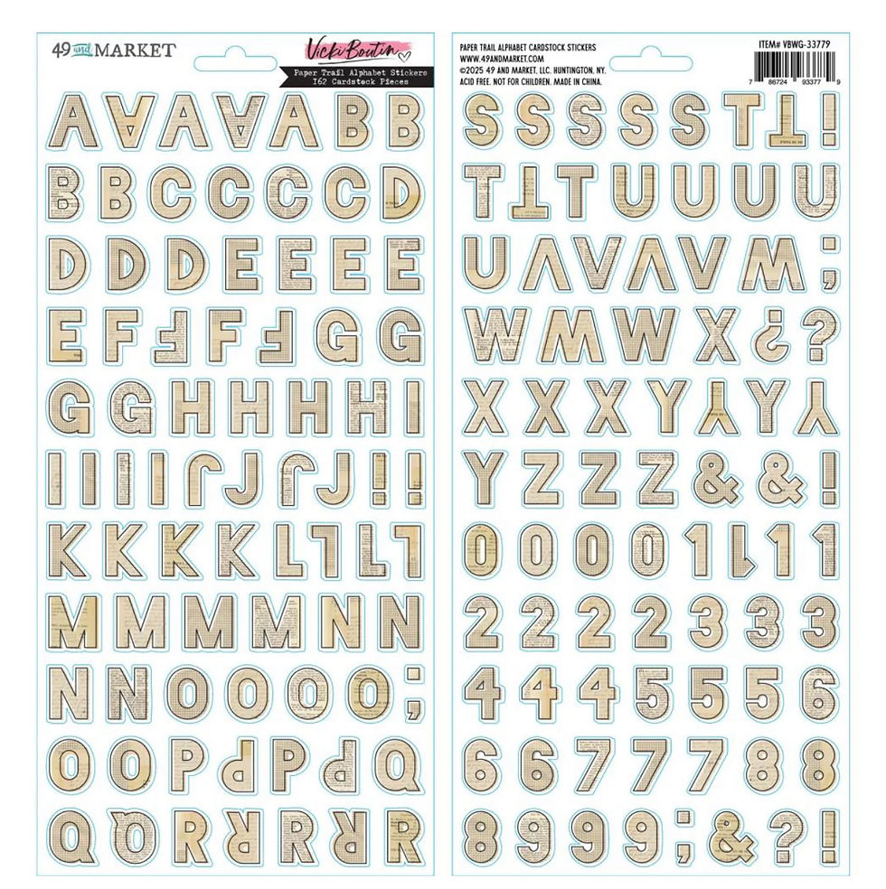 Thumbnail: 49 and Market Vicki Boutin Paper Trail Alphabet Stickers