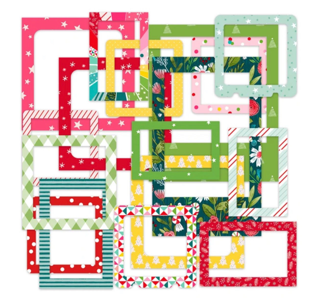 Pretty Little Studio Candy Cane Christmas Candy Frames Die-Cuts