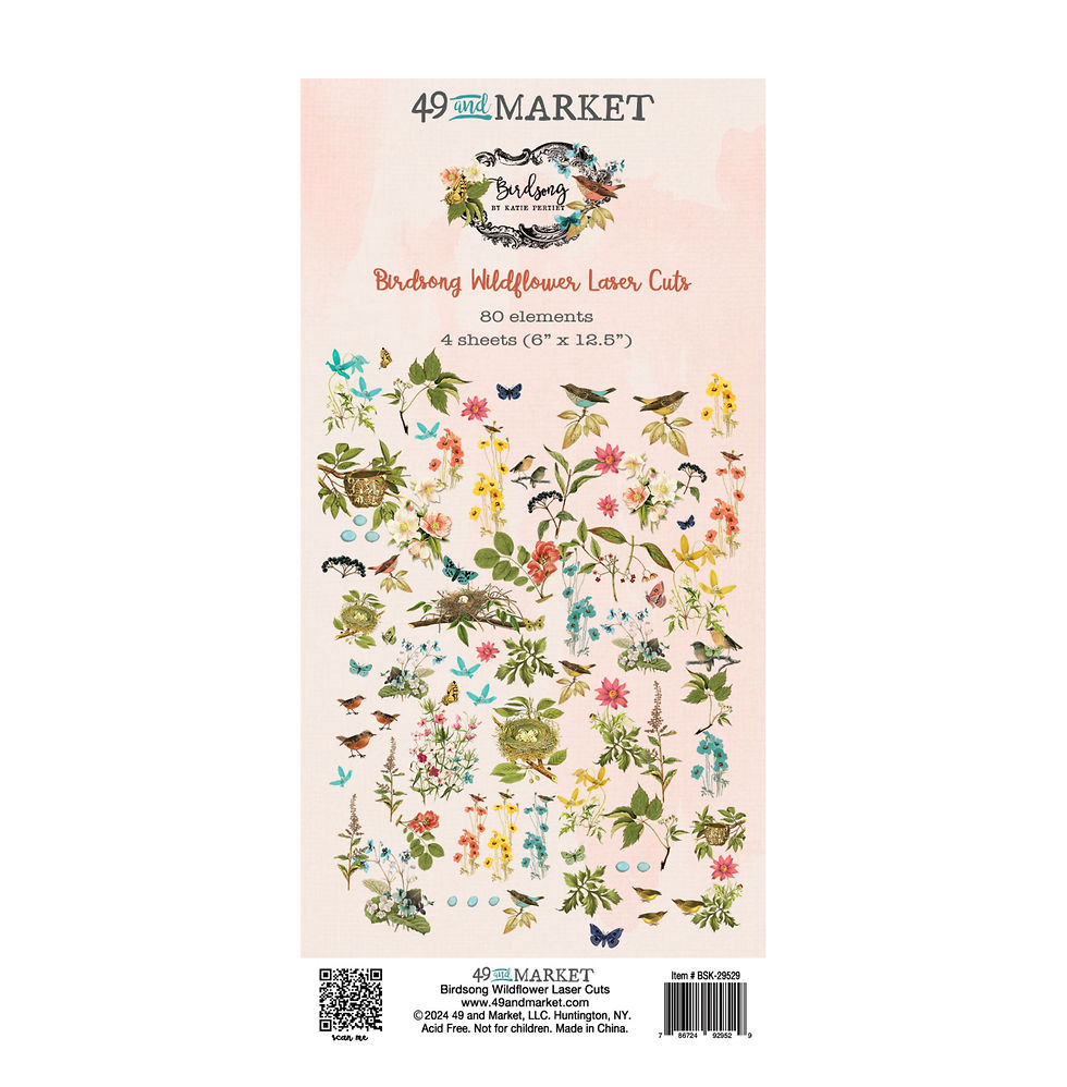 49 and Market Birdsong Wildflower Laser Cuts