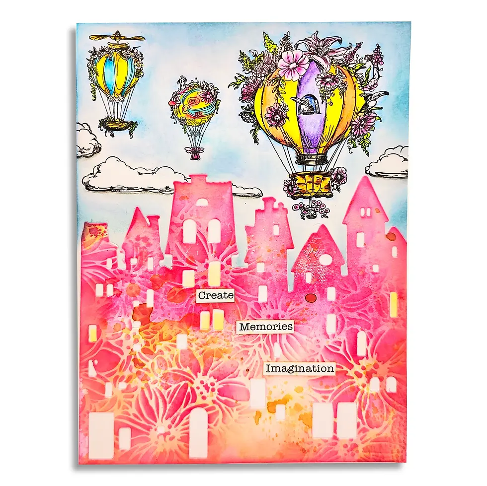Thumbnail: Aall and Create Die #58 - Die-Cutting Die Set - Building Silhouettes