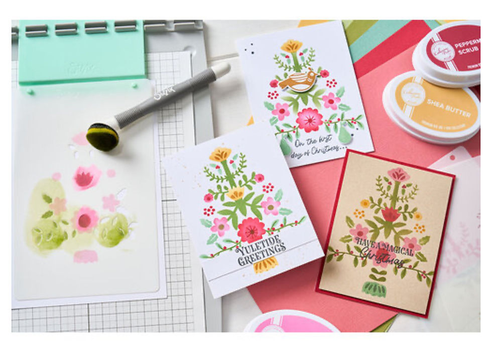 Thumbnail: Sizzix Catherine Pooler Designs Layered Stencils Folk Tree