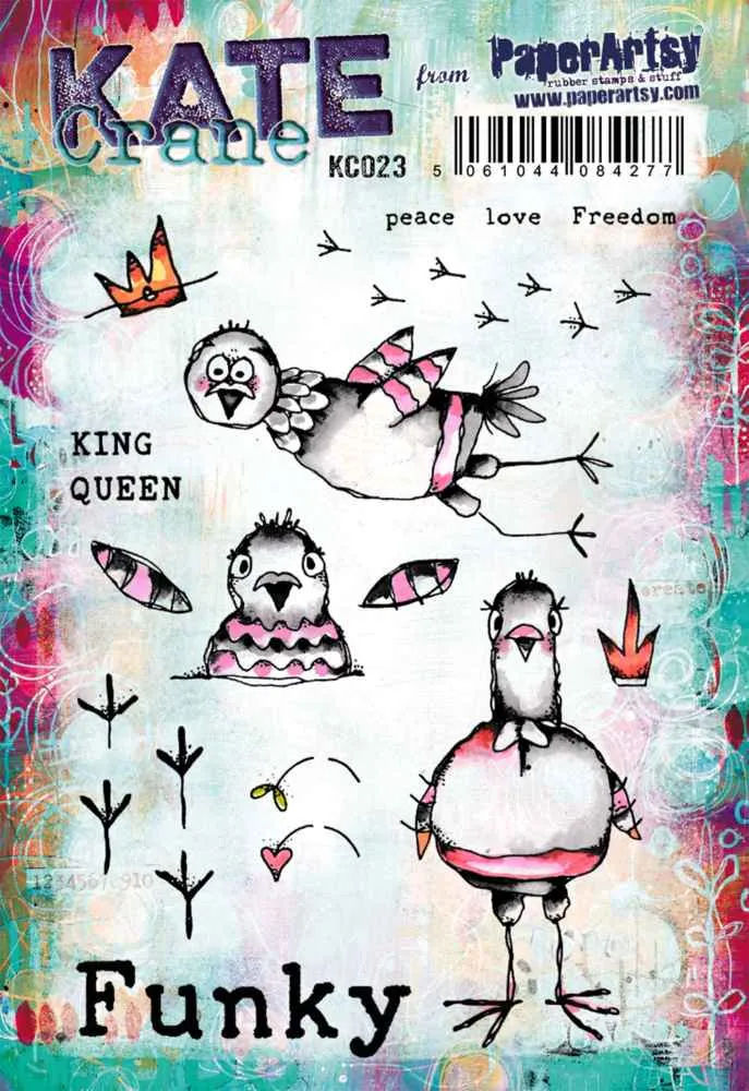 PaperArtsy Kate Crane Stamp Set KC023