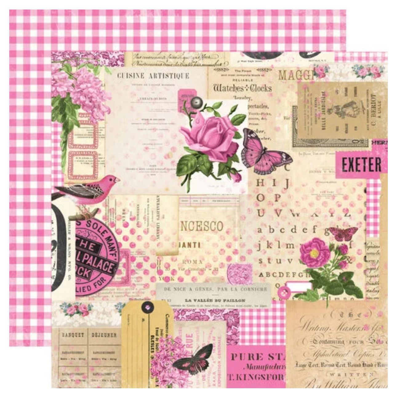 Simple Stories Simple Vintage Essentials Color Palette Pink Collage