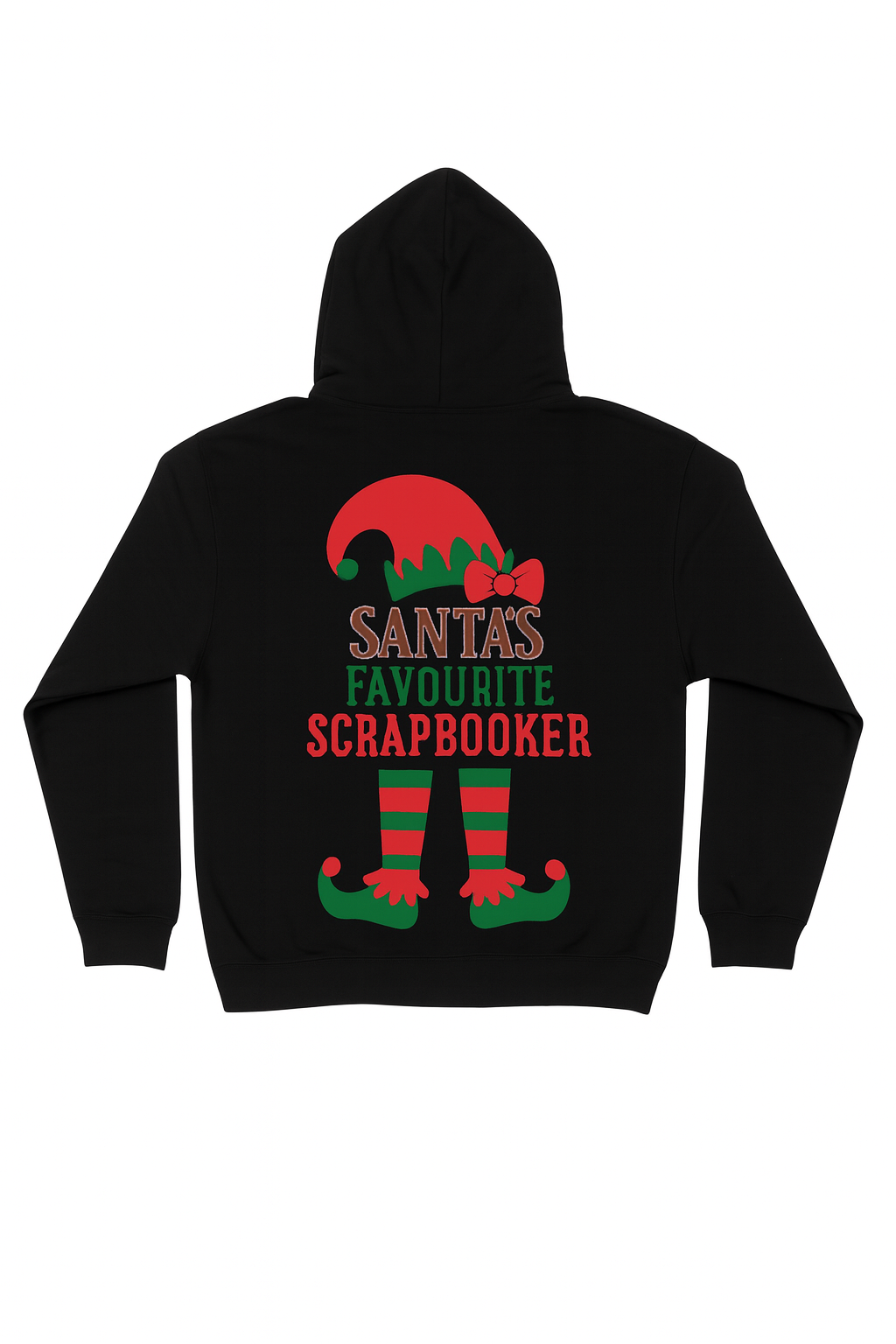 Santa’s Favourite Scrapbooker Hoodie (Choose Zipped or No Zip)t