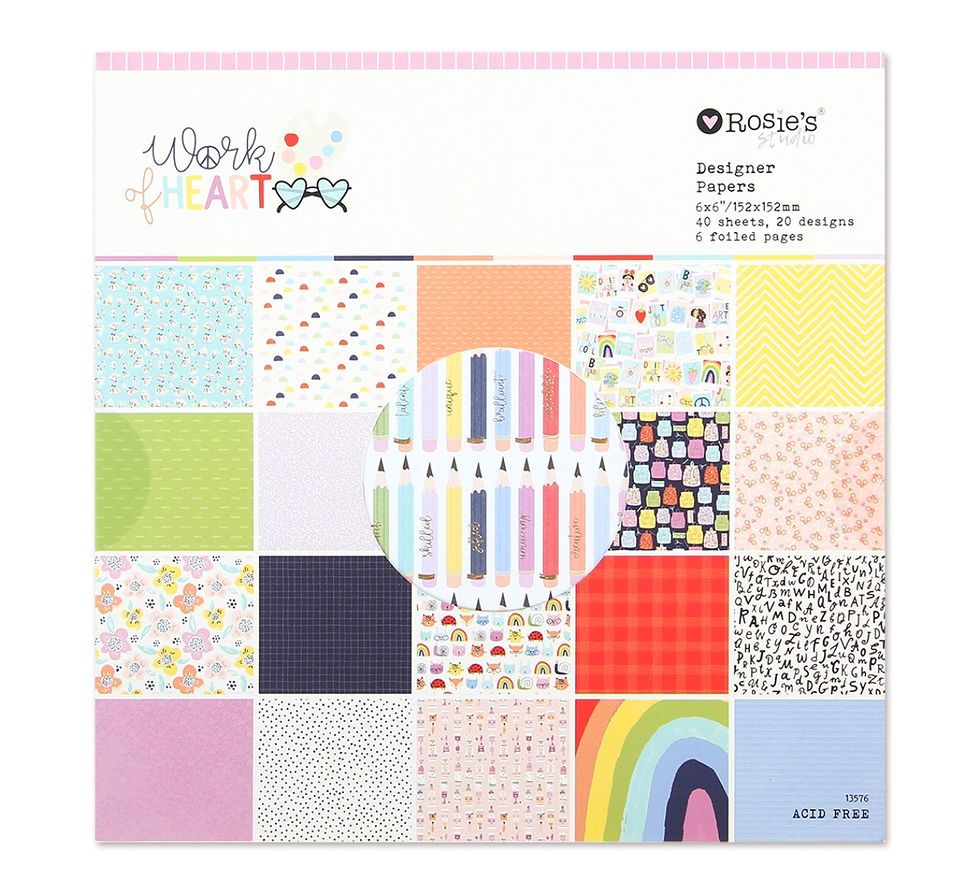 Rosie’s Studio Work of Heart Designer Papers 6x6 inches